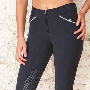 For Horses “Pat” Push Up Breeches - Black